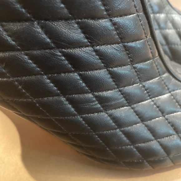 Cole Haan Annabel quilted black booties with open toe. Size 10. - Picture 4 of 11